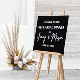 Acrylic Rehearsal Dinner Welcome Sign